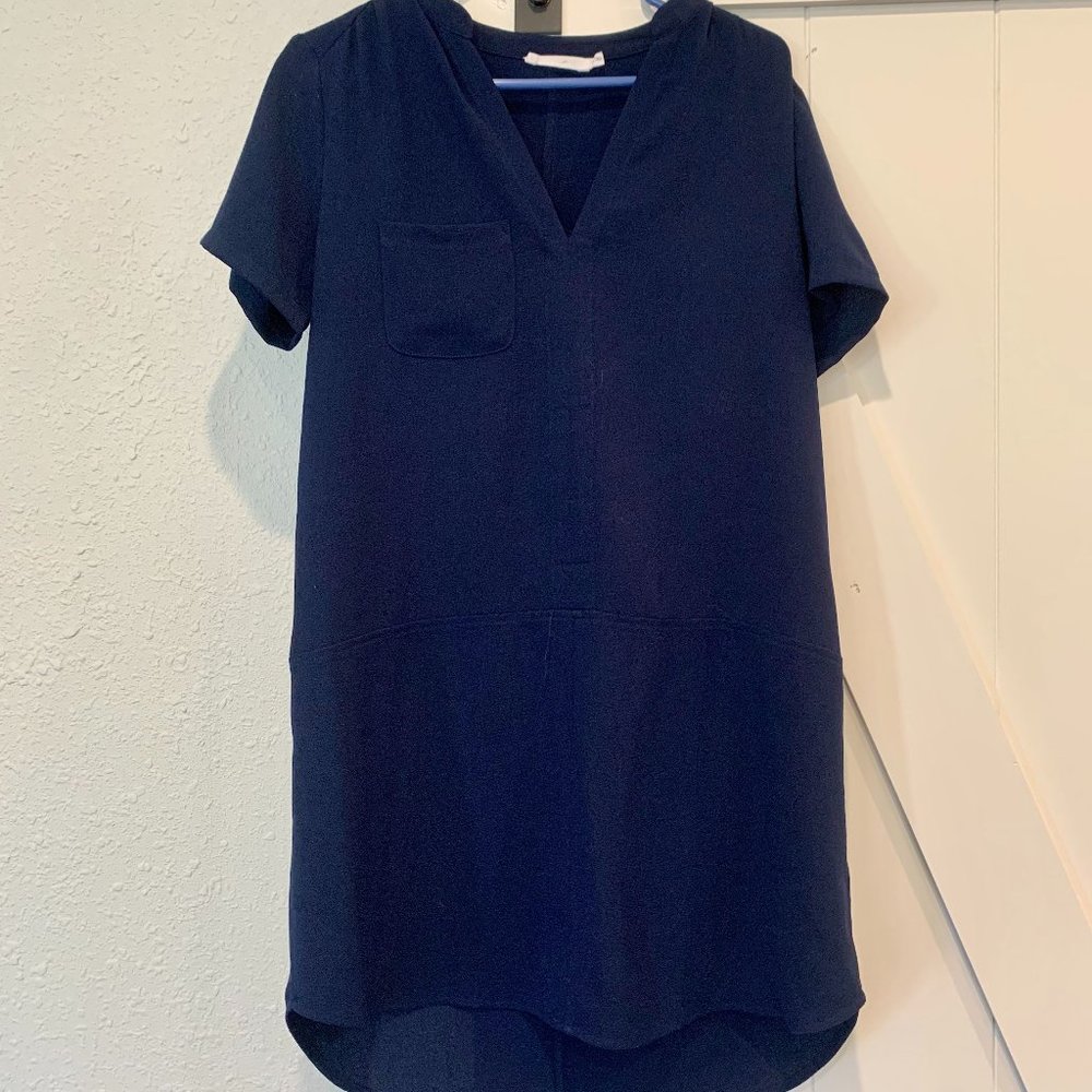 All in Favor Hailey Crepe Shift Dress